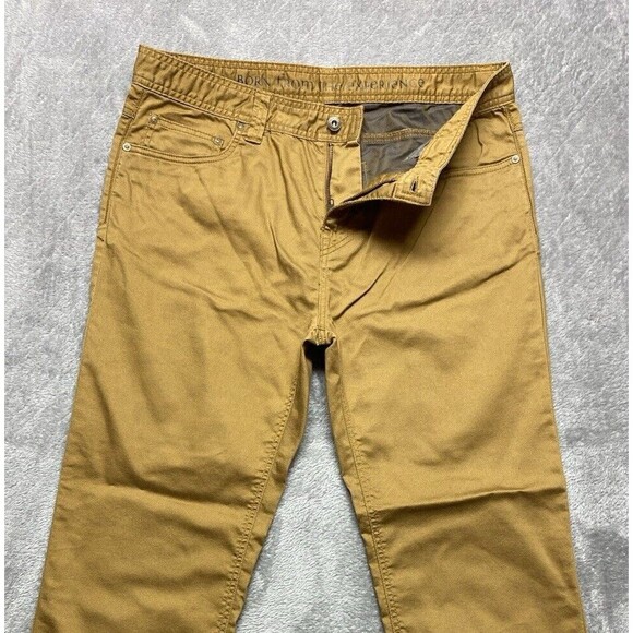 Prana Breathe Men’s Slim Fit Khaki Pants Size 35x30 - Picture 5 of 8